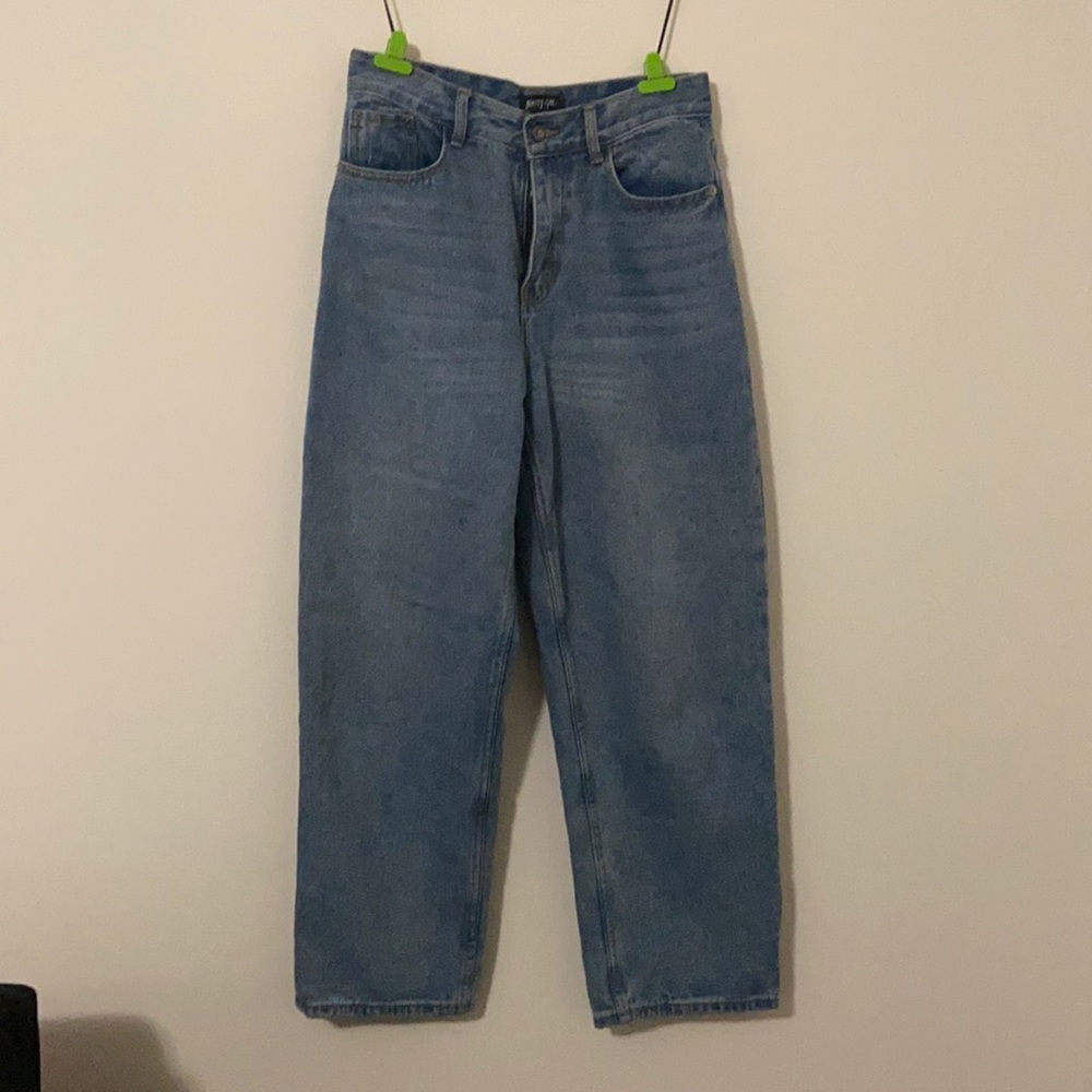 Nasty Gal High Rise Straight Leg Jeans.